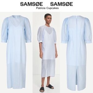 Samsoe Celestine Long Dress Blue XS 178$